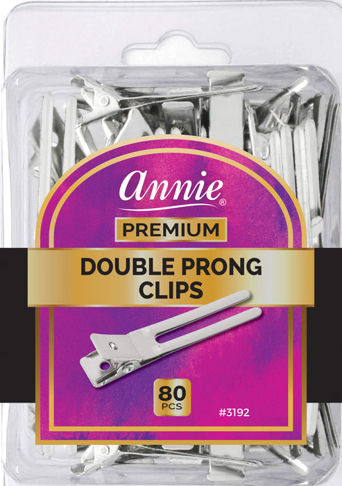 Premium Double Prong Clips 80Pc #3192 (6 PACKS)