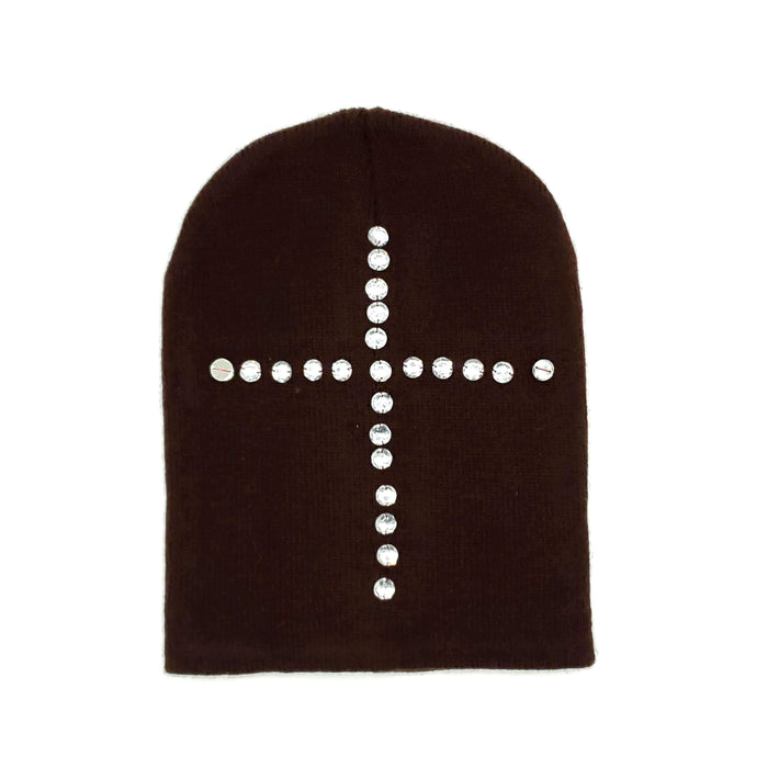 Cross Rhinestone Beanie (Multiple Colors) #AACG0476