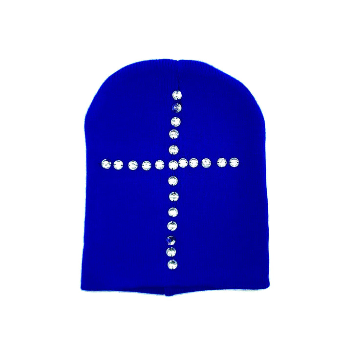 Cross Rhinestone Beanie (Multiple Colors) #AACG0476