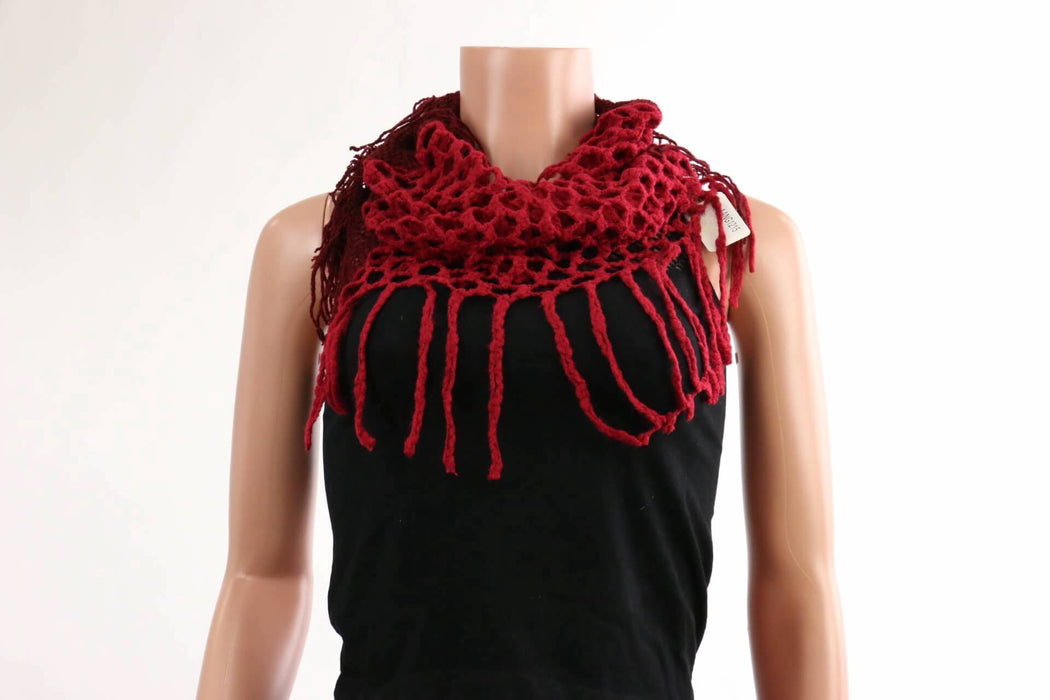 Two-tone Infinity Scarf with Frills #AANG1215 (PC)