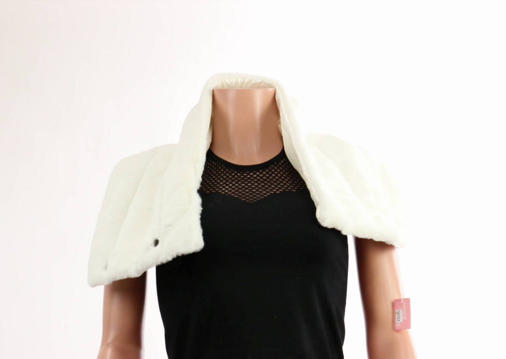 Furry Scarf with Button #AS226 (PC)