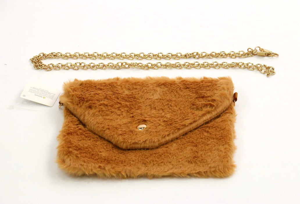 Small Furry Bag with Attachable Chain #BG021D