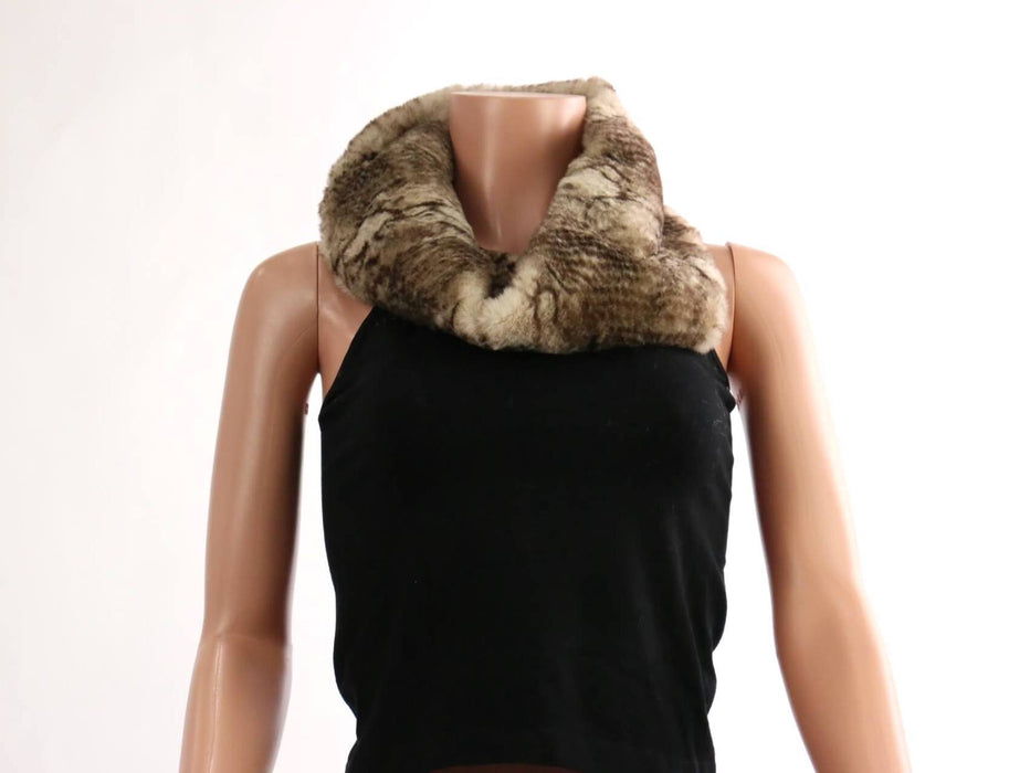 Furry Snake Skin Infinity Scarf #EAFR9568 (PC)