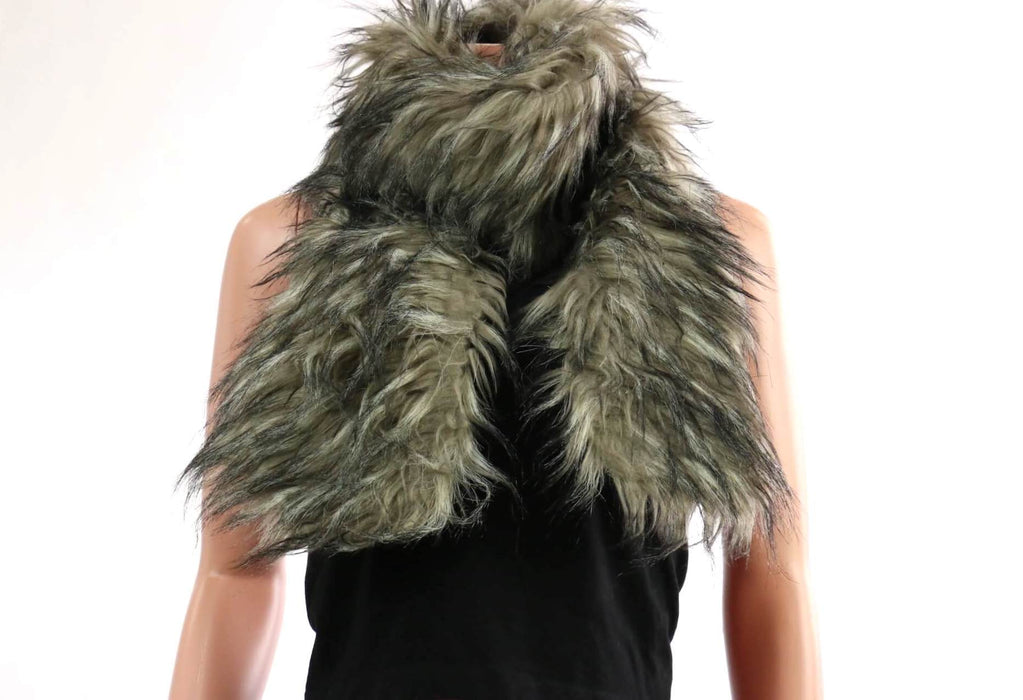 Fur Scarf / Olive #FURSCA2OL (PC)