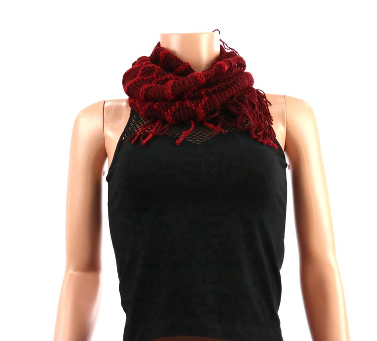 Knitted Two-tone Scarf #SCF162I (PC)