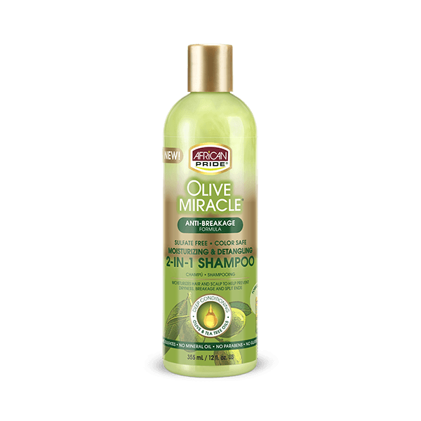 African Pride Olive Miracle 2 In 1 Shampoo & Conditioner 12oz