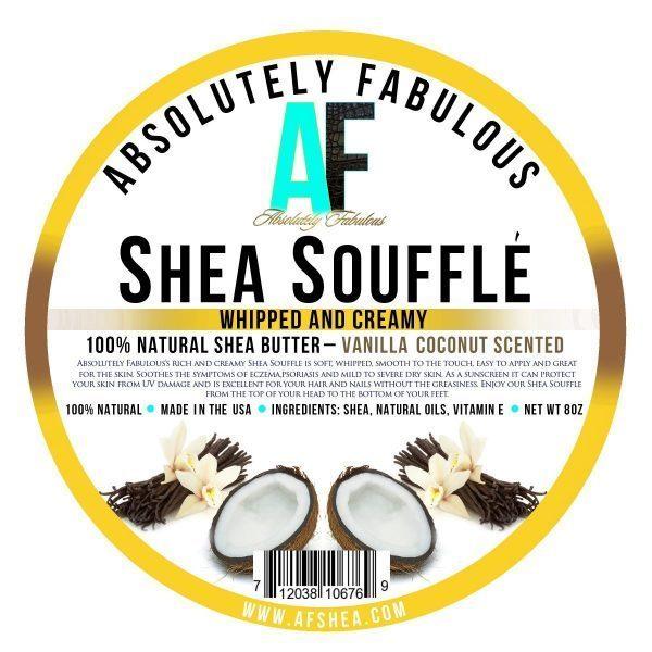 Shea Souffle Whipped And Creamy 100% Natural Shea Butter 8oz