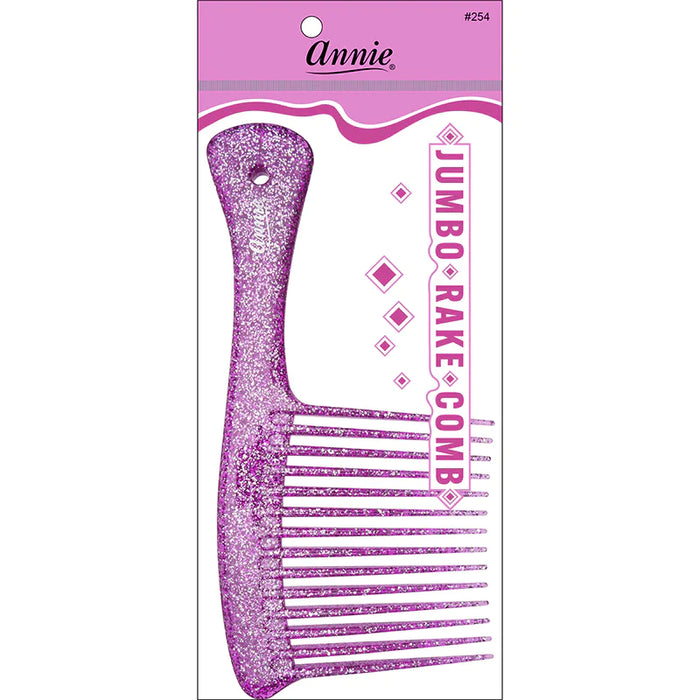 Jumbo Rake Comb Sparkly Assorted (12 PIECES) #254