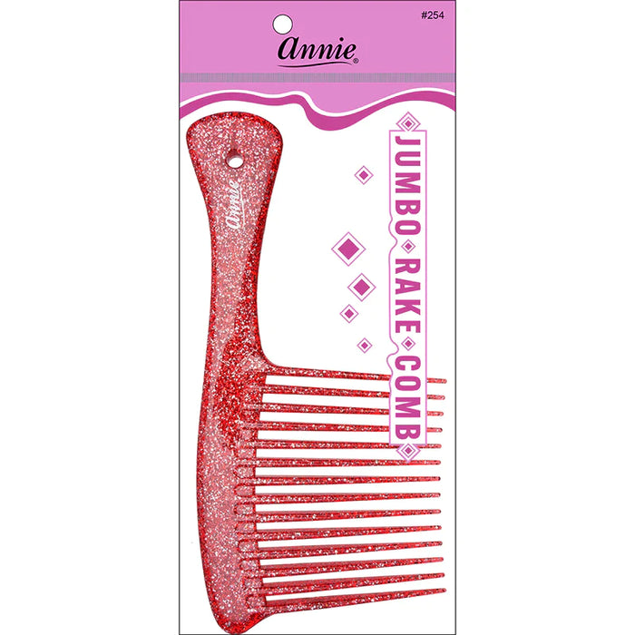 Jumbo Rake Comb Sparkly Assorted (12 PIECES) #254