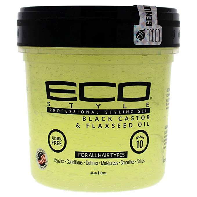 Eco Styling Gel Black Castor & Flaxseed Oil