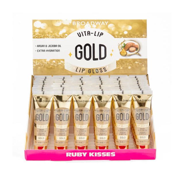 Broadway Vita-Lip Lipgloss Gold Set (48PC/Display)