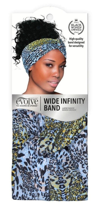 Evolve Wide Infinity Band / Blue Cheetah #1112