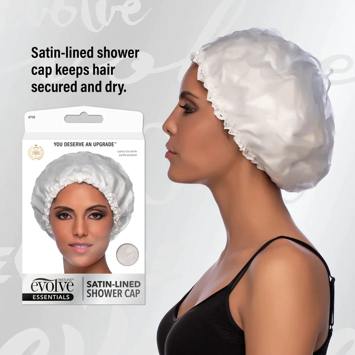 Evolve Satin Lined Shower Cap #6708