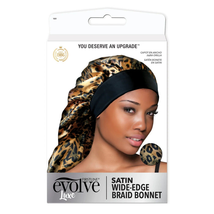 Evolve Wide Edge Braid Bonnet / Leopard #1681